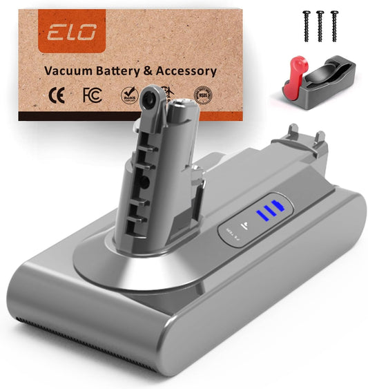 ELO Auto Trigger V10 Battery for Dyson V10 Vacuum Compatible with Dyson V10 SV12 V10 Animal V10 Absolute V10 Motorhead V10 Cyclone V10 Fluffy Cordless Stick Vacuum Part No. 969352-03