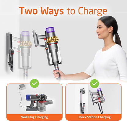 ELO Auto ON/Off V7 Battery and Filter Compatible with Dyson V7 SV11 V7 Motorhead V7 Animal V7 Trigger V7 HEPA V7 Car+Boat V7 Absolute V7 Handheld Vacuum Cleaners Part No. 968670-06