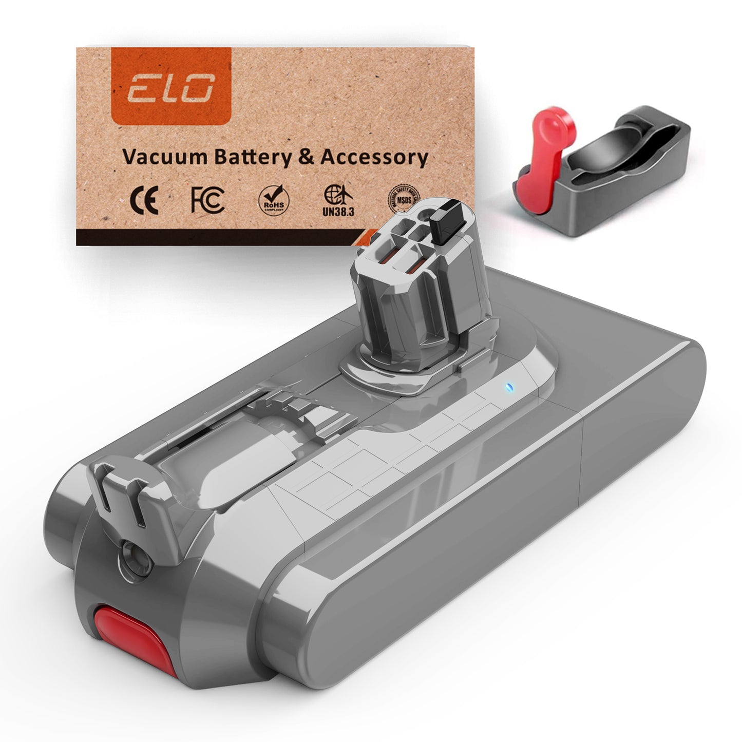 ELO V11 Battery Click-in Version Compatible with Dyson V11 Outsize, V11 Animal, V11 Total Clean, V11 Pro, V11 Torque Drive, SV15, SV16, SV17, SV22, SV28.(for Click-in Version Only) Part No. 970938-01